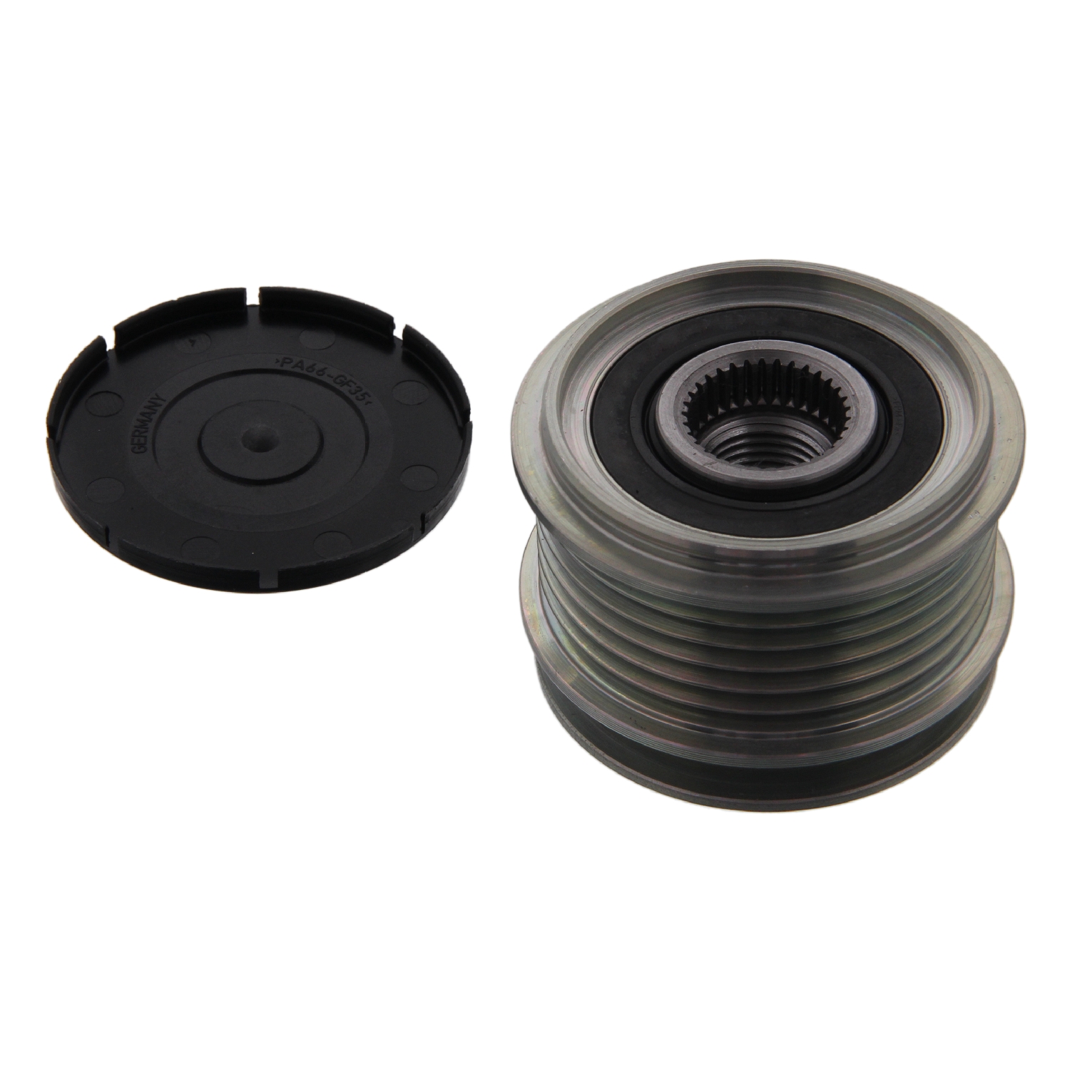 Alternator Overrun Pulley with cover