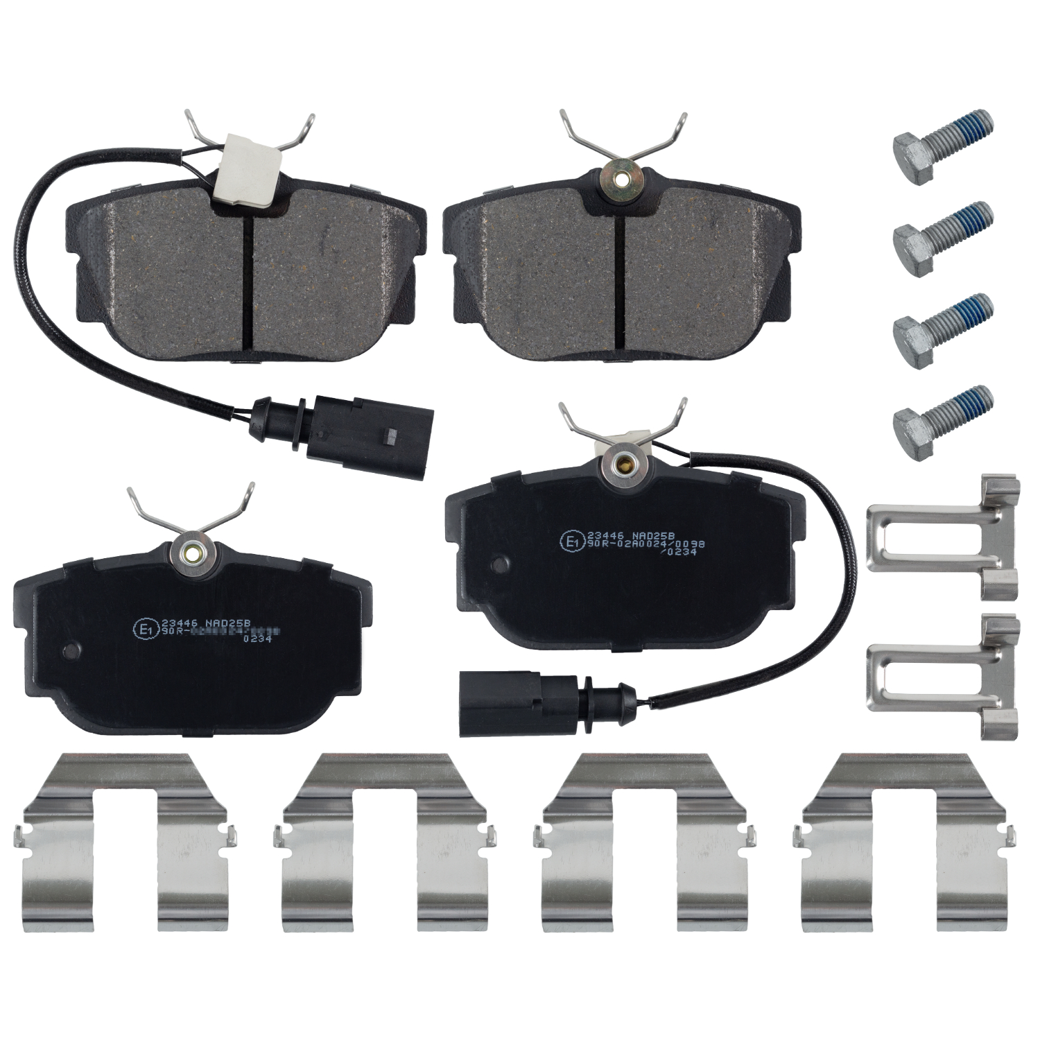 Brake Pad Set with fastening material