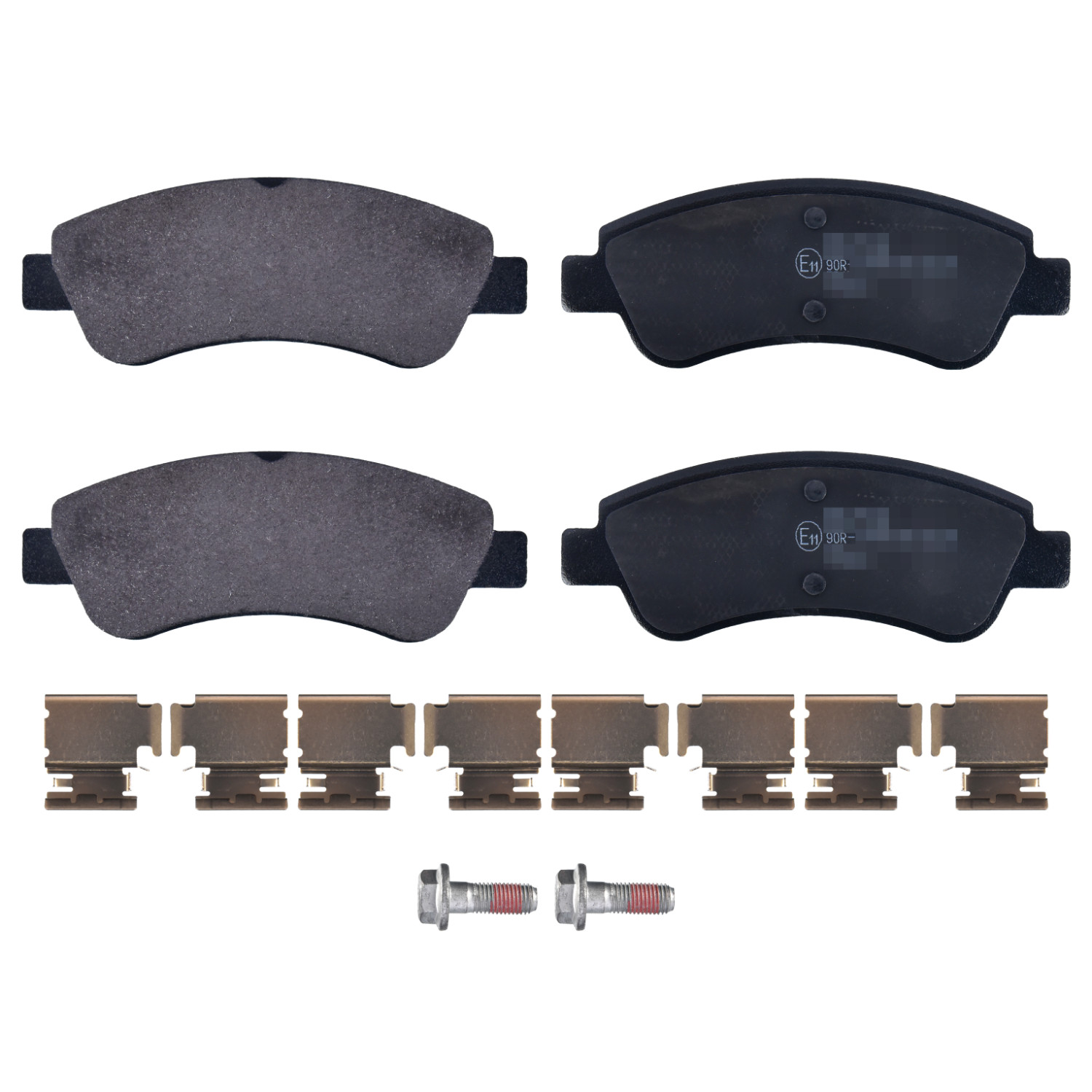 Brake Pad Set with fastening material