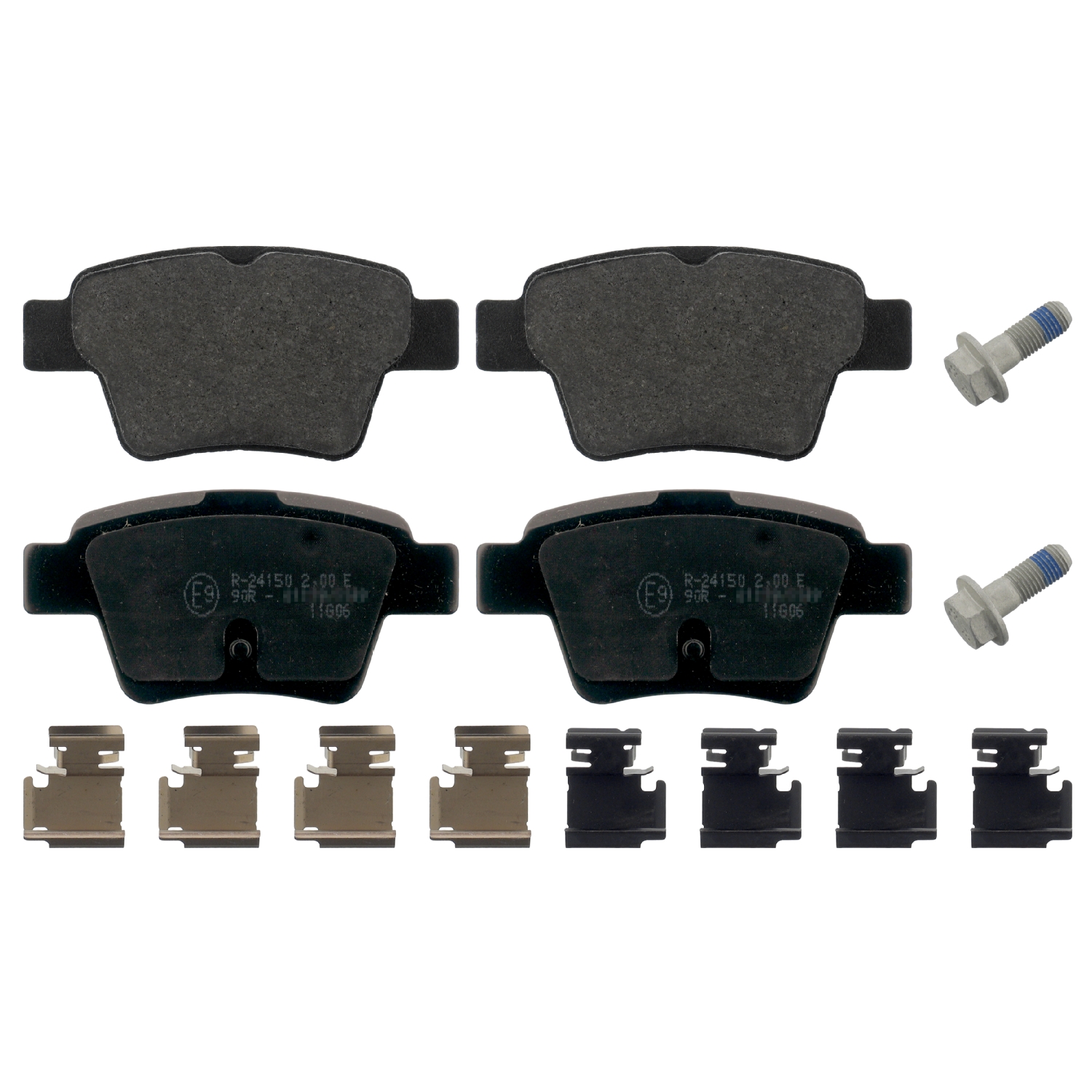 Brake Pad Set with fastening material