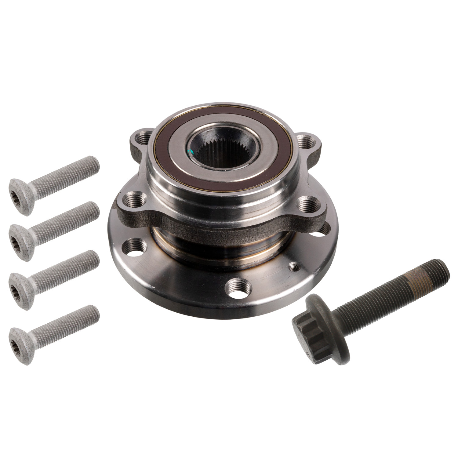 Wheel Bearing Kit with wheel hub, ABS sensor and fastening bolts