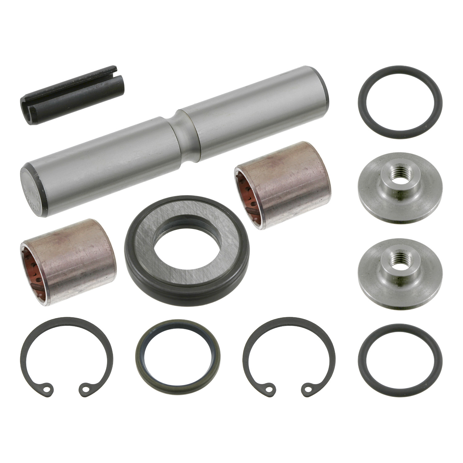 King Pin Set with friction bearing, single set