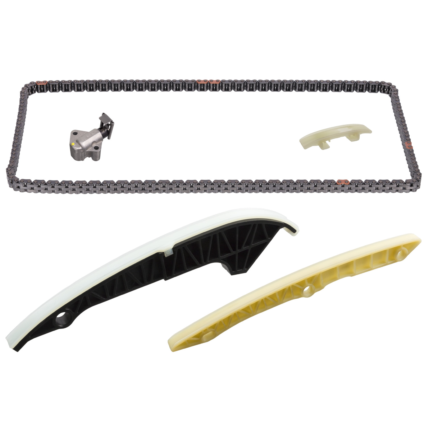 Timing Chain Kit for camshaft, with guide rails and chain tensioner