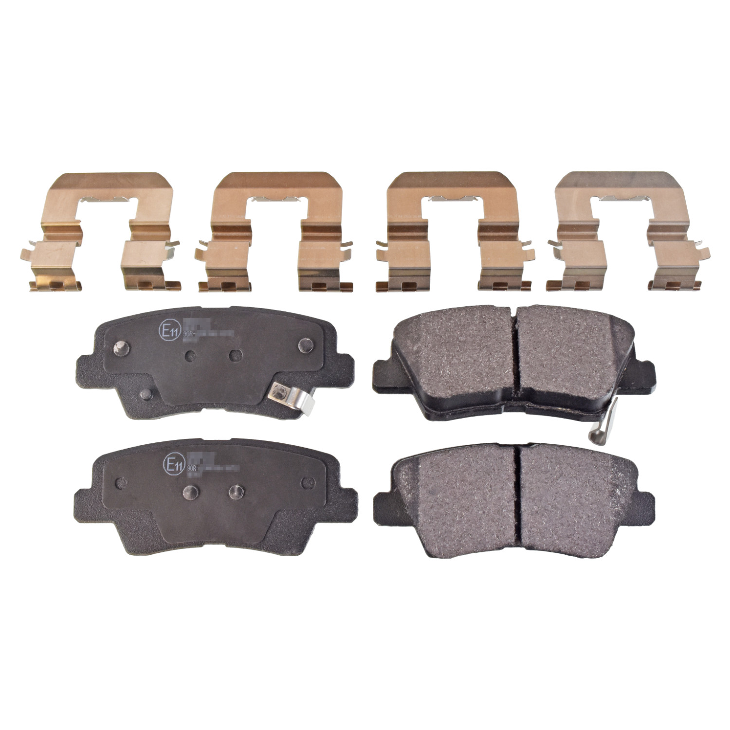Brake Pad Set with fastening material