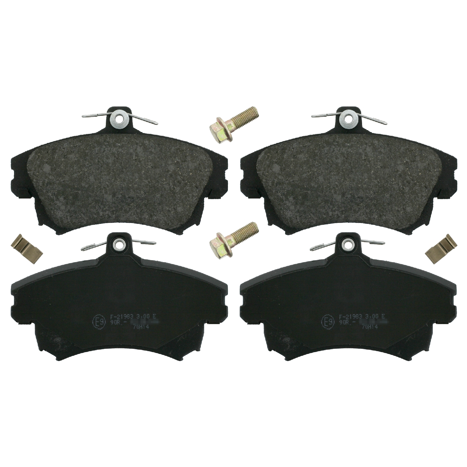 Brake Pad Set with fastening material