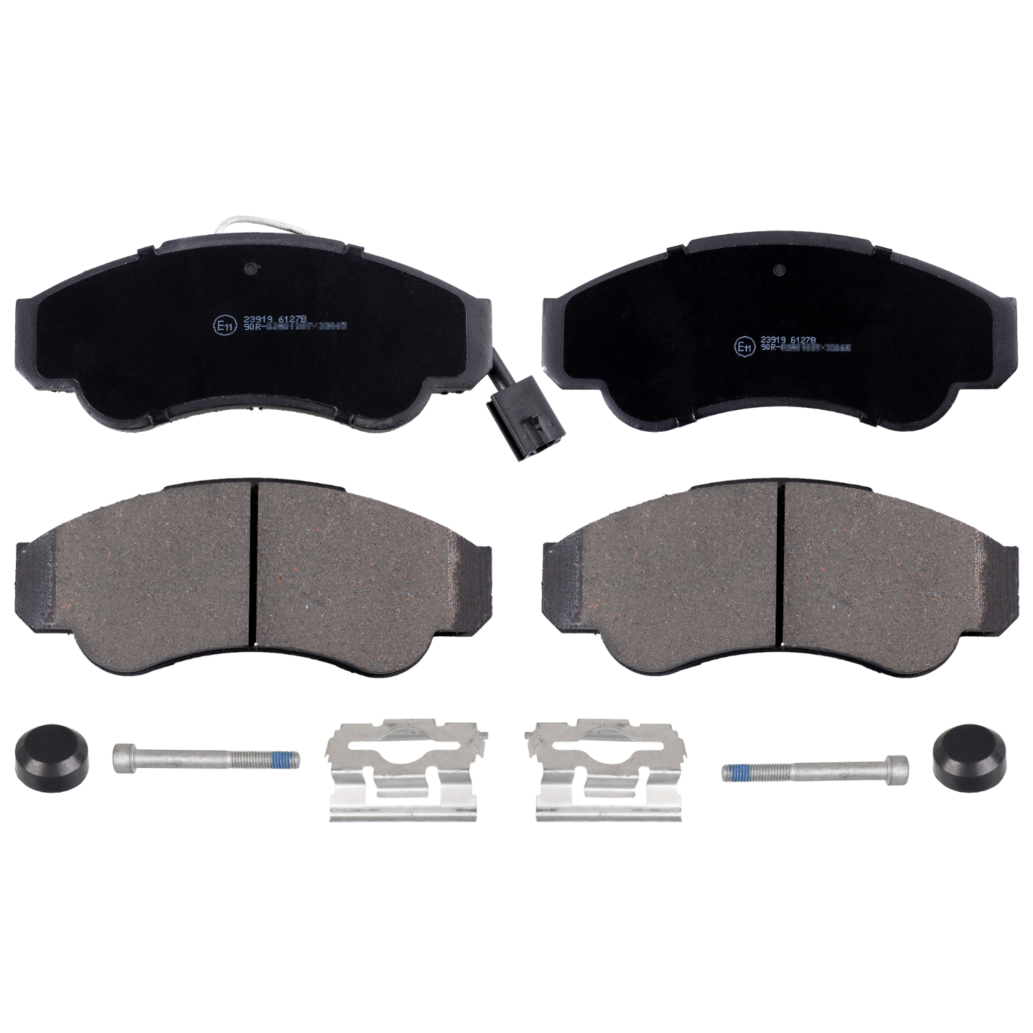 Brake Pad Set with fastening material