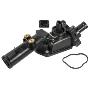 Thermostat with housing and gasket