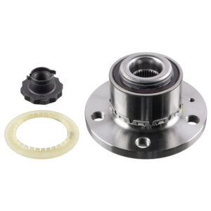 Wheel Bearing Kit with wheel hub, ABS sensor ring and axle nut