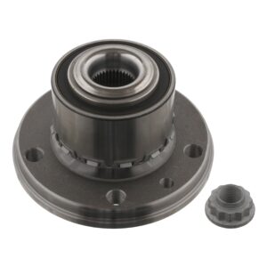 Wheel Bearing Kit with wheel hub, ABS sensor ring and axle nut