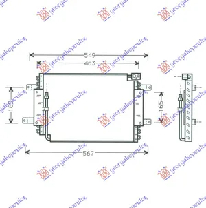 Hladnjak Klime Za Sve Modele (43.7×33.5×2.6) -93