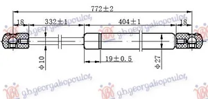 Amortizer Gepek Vrata (772l-560n) – Mercedes-Benz Vito 96-04