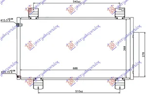 Hladnjak Klime 2.2 Cdti (685x37x16) – Honda Accord 08-15
