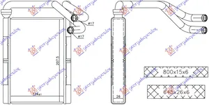Grejac Kabine (134x208x260) – Toyota Yaris I 99-05