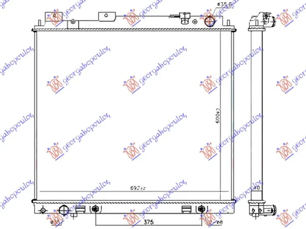 Hladnjak Motora 3.0 Dci Dizel (Man/Auto) (600x690x40)