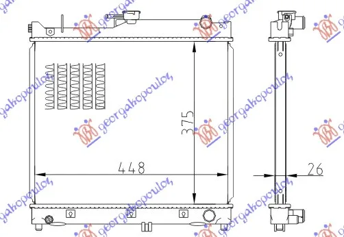 Hladnjak Motora 1.3 Benzin (Man) (375x450x26) – Suzuki Jimny 98-18