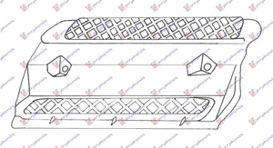 Resetka Prednjeg Branika 3 Vrata – Fiat Punto 99-03 (desni)