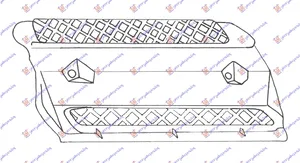 Resetka Prednjeg Branika 3 Vrata – Fiat Punto 99-03 (levi)