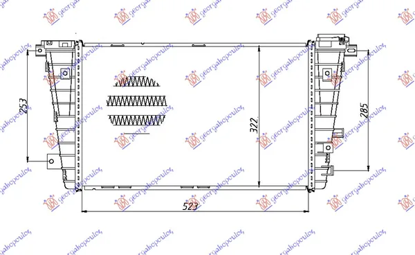 Hladnjak Interkulera 1.3-1.9 Cdti (52x32x27) – Opel Astra H 04-10