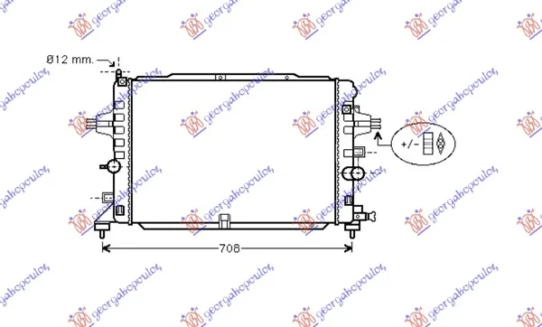 Hladnjak Motora 1.6i 16v Turbo (+/-Ac) (60×37) (Nrf)