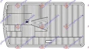 Staklo Fara (Cetvrtasto Socivo) – Mercedes-Benz E Class 76-82 (desni)