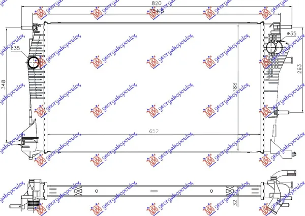 Hladnjak Motora 2.0 Tce (F4r874) Benzin – 1.6/2.0 Dci Dizel (650×390) (Nrf)
