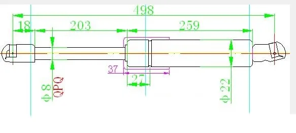 Amortizer Gepek Vrata (496l-560n)