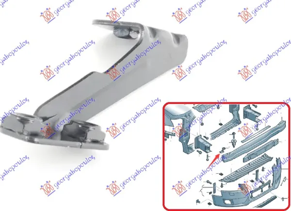 Nosac Sine Prednjeg Branika – Audi A4 07-11 (desni)