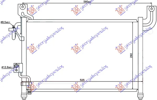 Hladnjak Klime Benzin/Dizel (475x300x16)