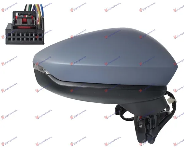 Retrovizor Elektricni Pm (Migavac Led) (6 Pin) (A Kvalitet) (Asfericno Staklo) (levi)