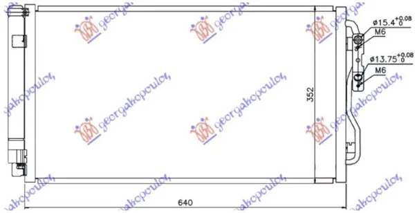 Hladnjak Klime Benzin/Dizel (600x340x16) (Nrf)