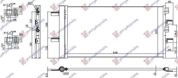 Hladnjak Klime 1.5 (216/218i) Benzin (648x348x12)