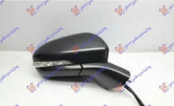 Retrovizor Elektricni Sa Grejacem Pm (Elektro-Sklopiv) (Migavac) (Svetlo) (Mrtav Ugao) (Crni Nosac) (Asfericno Staklo) – Ford Mondeo 19- (desni)