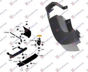 Kraj Zadnjeg Branika Sivi – Ford Transit 13-19 (levi)