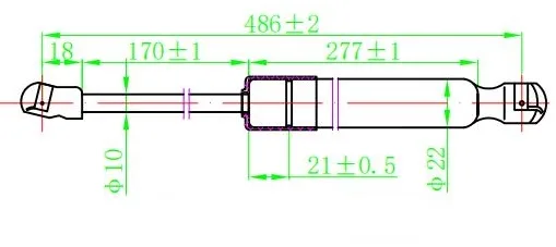 Amortizer Haube (486l-560n) – Hyundai iX35/TUCSON 10-15