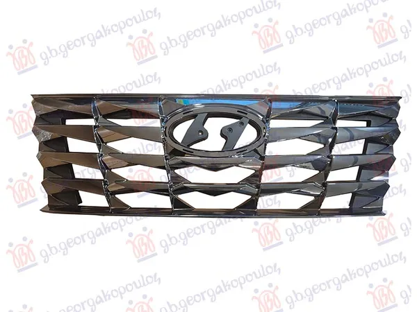 Pvc Maska Hrom (Bez Poklopca Brave Haube) – Hyundai Tucson III 20-24