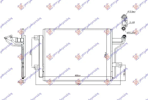 Hladnjak Klime 1.5/2.0 Benzin – 2.0 Benzin/Hibrid (600×438) (Koyo)