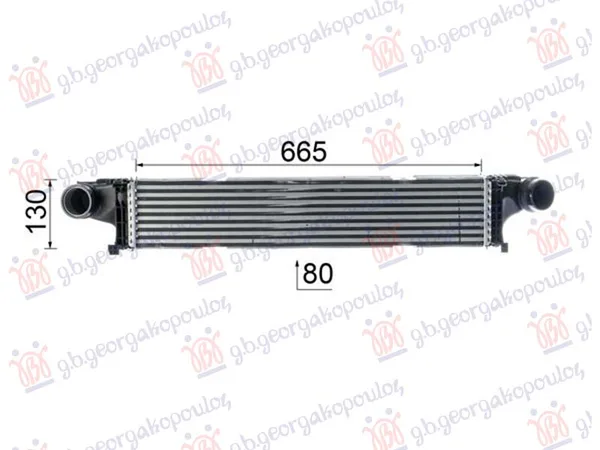 Hladnjak Interkulera 2.2/3.0 Dizel (665×130) – Mercedes-Benz S Class 05-13