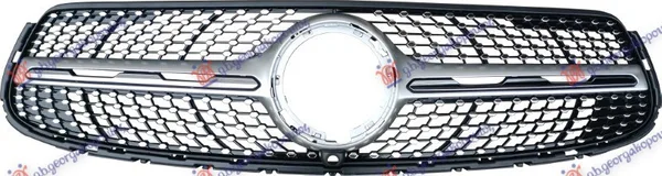 Pvc Maska Komplet Srebrna (Hrom Lajsne) (Kamera) (Amg-Line) – Mercedes-Benz GLC SUV/Coupe 20-23