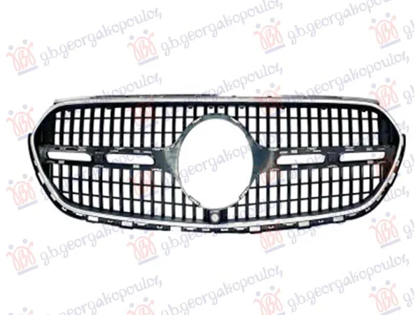 Pvc Maska Unutrasnja Crna (Hrom Okvir) – Mercedes-Benz GLC SUV/Coupe 23-