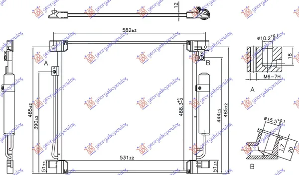Hladnjak Klime Za Sve Modele (515x503x12)
