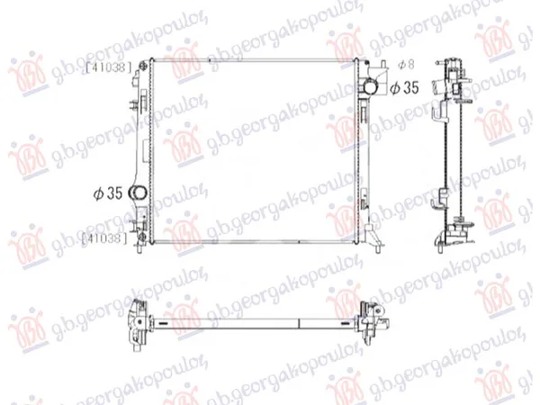 Hladnjak Motora 1.3 Benzin/Hibrid (Man) (540×471) (Nissens)