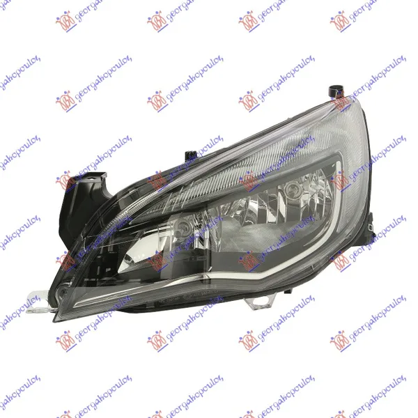 Far Elektricni (H7/H7) Crni Sa Hrom Lajsnom (Depo) – Opel Astra J 5D/S.W. 13-16 (levi)