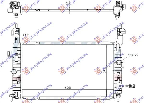 Hladnjak Motora 1.6i 16v Benzin (Auto) (605×348)